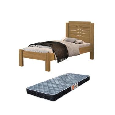 Imagem de Cama Solteiro Com Colchão D20 Sofia Para Quarto Tradicional Estilo Cla