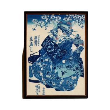 Imagem de Kuniyoshi Utagawa Courtesan Print HD Canvas Painting Para Decoração De