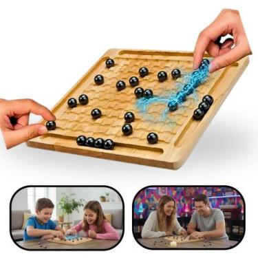 Imagem de Jogo de Xadrez Magnético Tabuleiro Madeira Brinquedo Educativo Interat