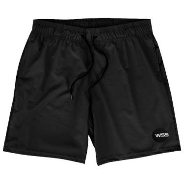 Imagem de Bermuda Academia Elastano Premium Masculina WSS Moon, Preto, GG