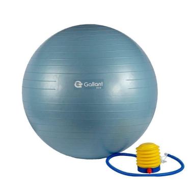 Imagem de Bola de Pilates 65cm Yoga e Abdominal Com Bomba Gallant (GBP65AECBA-AZ)-Unissex