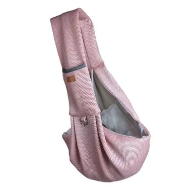 Imagem de Bolsa Canguru Transporte Pet Gato Cachorro Animal Malha Respiravel Tira de Ombro Tecido Resistente Confortavel