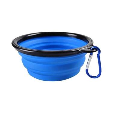 Imagem de Tigela De Silicone Dobrável Para Cães 350 650 1000ml, Alimentador Port