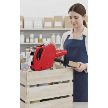 Imagem de Etiquetadora Manual 8 Dígitos: Preços Rápidos + Refil + Etiq - Congrat