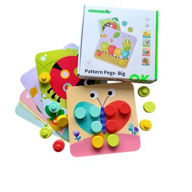 Imagem de Brinquedo de Madeira Infantil Super Encaixe de Peças Educativo Tooky Toy Sustentável