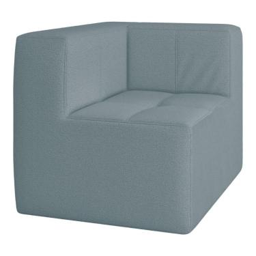 Imagem de Sofá De Canto Modulado Na Caixa 1 Lugar 77cm Espuma D33 Multimóveis CR45349 Azul