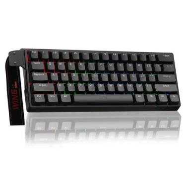 Imagem de Teclado Aula WIN60 HE 60% mecânico para jogos RGB com fio - CORBOBO