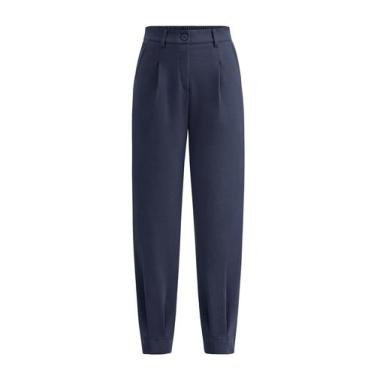 Imagem de Calça PRETTYGARDEN 2025 Cintura Alta Marinho XXL