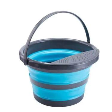 Imagem de Balde Dobrável Multiuso Redondo 5 Litros - Sortida - TOP RIO