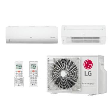 Imagem de Ar Condicionado Multi Split Inverter LG 18000 BTUs (9000 Hi Wall+12000