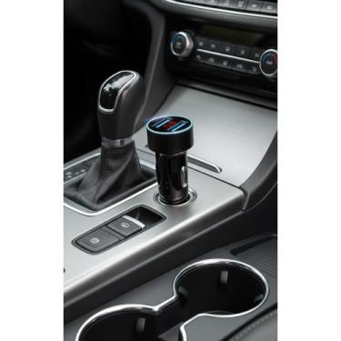 Imagem de Carregador Veicular Duplo USB c/ Voltimetro Digital - Congratulations 