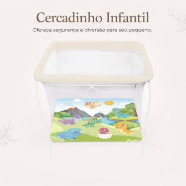 Imagem de Cercadinho Infantil Dobrável Portátil com Tela de Proteção até 20kg Sq