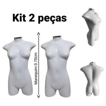 Imagem de Manequim feminino (meio corpo jo N.36 kit 2 peças) na cor branco + tam