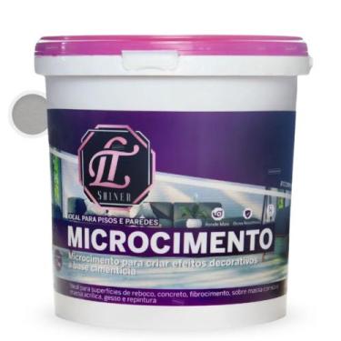 Imagem de Massa Efeito Decorativa Cimentício Microcimento 4,5Kg - LT Shine, Javi