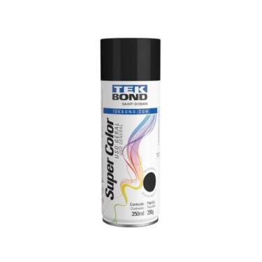 Imagem de Tinta Aerossol Uso Geral 350ML - Tekbond Preto Brilhante, Preto Brilha