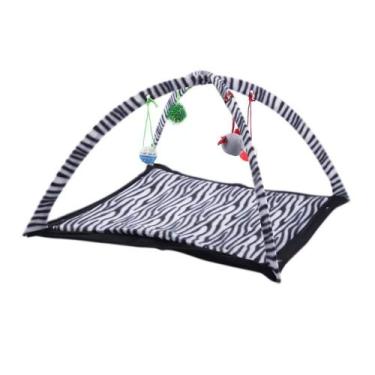 Imagem de Brinquedo para gato: Tenda com bolinhas, pêndulos e brinquedos para Ga