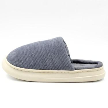 Imagem de Pantufa Europa Fofa em Fleece Unissex, 9/40, Cinza