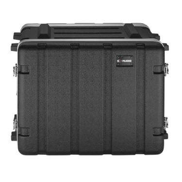 Imagem de Case Para Rack Periférico CPA ABS 8u Profissional K-Audio Com Trilhos 