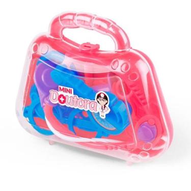 Imagem de Brinquedo Maleta Mini Profissão Médico E Médica Educativo Com 7 Peças 