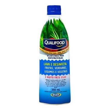 Imagem de Desinfetante Líquido Frutas Verduras Legumes Vegetais 350ml - Qualifoo