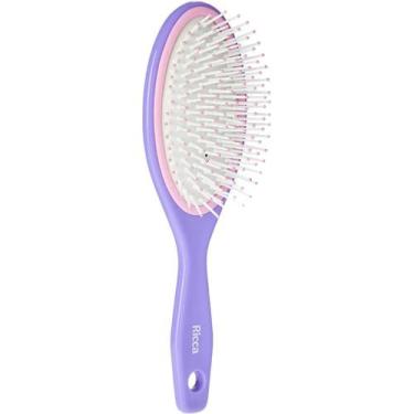 Imagem de Escova De Cabelo Oval Basic Colors Almofadada Ricca - DMA