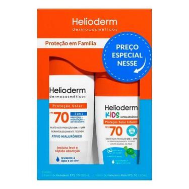 Imagem de Kit Protetor Solar Corporal Fps 70 + Kids 120ml Helioderm