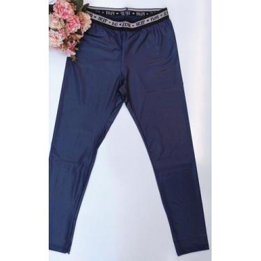Imagem de Calça legging feminina infantil multimarcas - Alakazoo, Marinho, 10