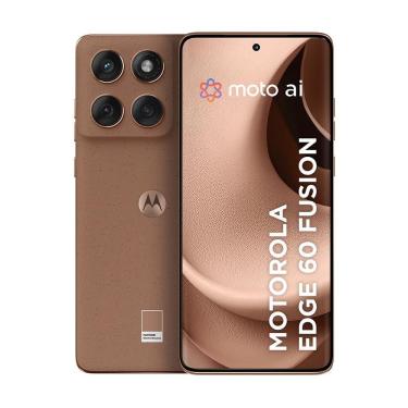 Imagem de Smartphone Motorola Edge 60 Fusion 256GB 8GB RAM Câmera Traseira 50 MP OIS + 13 MP Selfie 32 MP Tela 6,7" Mocha Mousse