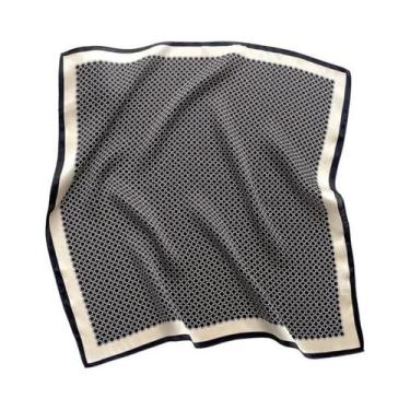Imagem de Lenço Feminino De Cetim De Seda Macio Com Estampa De Cavalo, Lenço Qua