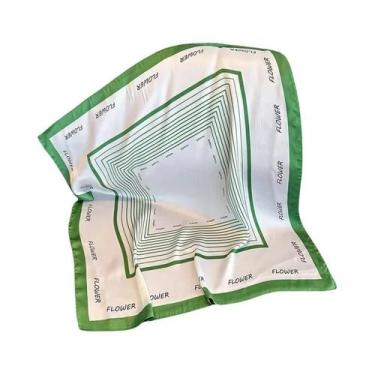 Imagem de Lenço Feminino De Cetim De Seda Macio Com Estampa De Cavalo, Lenço Qua