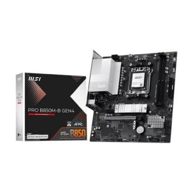 Imagem de Placa Mãe MSI PRO B850MB GEN4 AM5 2xDDR5 Chipset AMD B850 mATX