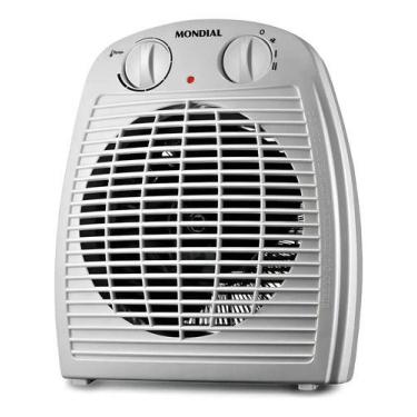 Imagem de Aquecedor De Ar Portátil Cinza Mondial 127v Branco, 110V