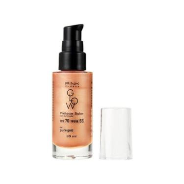 Imagem de Pink Cheeks Glow FPS 70 FPUVA 55 Pure Gold Protetor Solar Facial com I