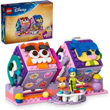 Imagem de Brinquedo Lego 43248 2 Cubos de Humor com Espaço para Tesouros e Minibonecas Alegria e Ansiedade Lego