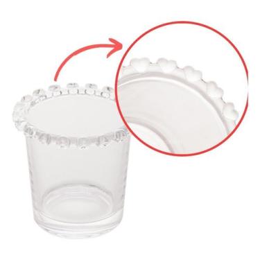 Imagem de Copinho Porta Colher Cristal Bordas Coração Cantinho Do Café Lyor