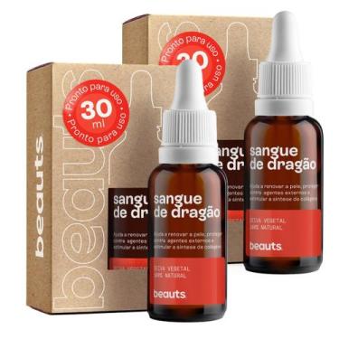Imagem de Kit 2 Seiva Sangue De Dragão Sérum Facial Previne Rugas e Manchas - Be