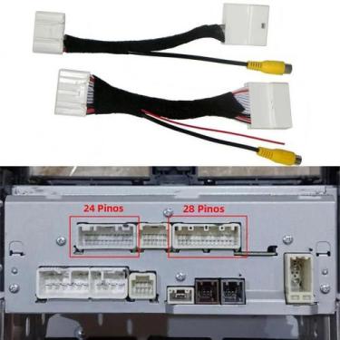 Imagem de Cabo Adaptador De Câmera DVR 28 Pinos 24 Pinos Para Toyota Land Cruise
