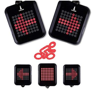 Imagem de Lanterna Bicicleta traseira Seta Luz bike Freio Automática USB 64 Leds 873 - Lorben