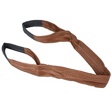 Imagem de Tiras de elevação, cintas de elevação de guindaste de carga 6T de alta resistência resistência ao desgaste para içamento mecânico para obras de construção (2 m (6,56 pés))