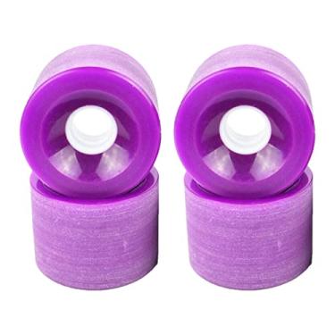 Imagem de shamjina 4pcs 51 Mm, 78A de Skate para/Externos, Duráveis E Resistentes Longboard de Substit, Roxo