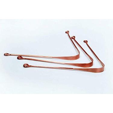 Imagem de Kit 3 Raspadores de Língua - Ayurveda - 100% Cobre