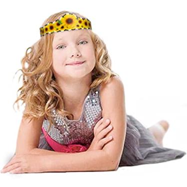 Imagem de 6 Tiaras de Girassol Lembrancinha Para Aniversário