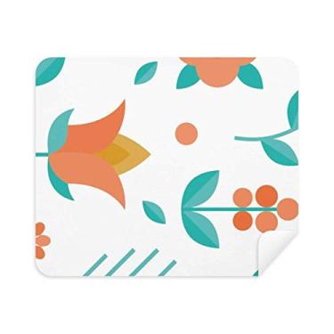 Imagem de Pano de limpeza de tela para telefone com tinta verde laranja para plantas 2 peças tecido de camurça