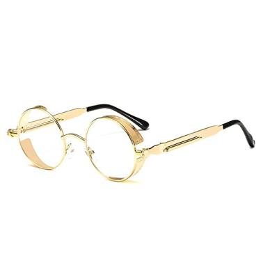 Imagem de Metal Steampunk Sunglasses Men Women Fashion Round Glasses Design Vintage Sun Glasses Oculos sol,10,China