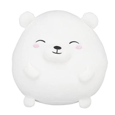 Imagem de Bonito brinquedo de pelúcia urso branco, macio e amigável à pele, boneca de animais de pelúcia cheia de algodão PP, almofada de cochilo de urso de pelúcia almofada de sofá macio para casa quarto escritório, de Natal