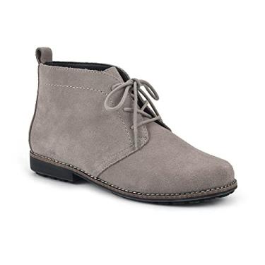 Imagem de WHITE MOUNTAIN Bota feminina Shoes Auburn, Cinza/Couro, 8.5 Wide