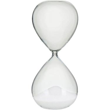 Imagem de AMPULHETA 24x10x10cm VIDRO TRANSP AREIA BRANCA