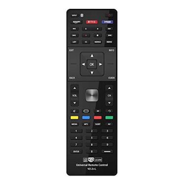 Imagem de Gvirtue Controle remoto universal de TV para quase todos os aplicativos Vizio LED LCD 3D Smart E Series TV Smart Internet com teclas Amazon, Netflix e M-GO, Sub XRT112 XRT100 VR1 2 10 15 etc, VZ-2+L