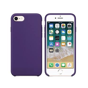 Imagem de Case Capinha Colorida Capa Slim Flexível Aveludada Compatível Com iPhone 7/8 Vermelha,Preta, Laranja, Amarela, Azul, Rosa, Pink, Branca, Lilás, Marrom, Verde, Roxo ONYK (Roxo)