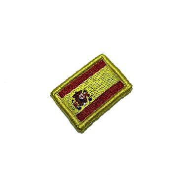 Imagem de BPESV031 Bandeira Espanha Patch Bordado Fecho Contato